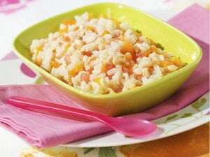 Recette Risotto de dinde aux légumes Nestlé Baby Recette Risotto de dinde aux légumes Nestlé Baby
