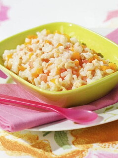 Recette Risotto de dinde aux légumes Nestlé Baby