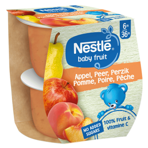 Nestlé Baby Fruit Compote Pomme Poire Pêche Sans couvercles